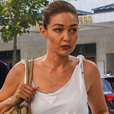 I'm Obsessed With Gigi Hadid Throwing On a $1,420 Prada Tank to Run Errands