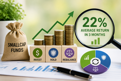 Smallcap funds deliver 22% average return in 3 months. Is it time to invest, hold or rebalance?