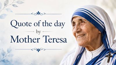 Quote of the day by Mother Teresa: "The greatest disease is not TB or leprosy, it is being…" - her timeless words on loneliness, love and human connection