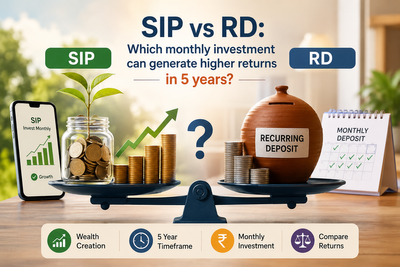 Rs 20,000 SIP vs Rs 20,000 RD: Which monthly investment can generate higher returns in 5 years?
