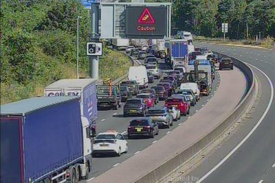 Van driver arrested after highways worker killed in M23 crash near Gatwick Airport