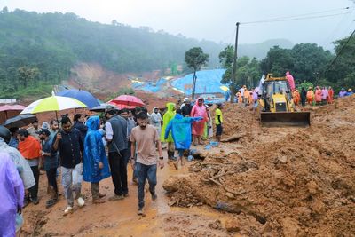 Rescuers search for 5 missing people after a deadly landslide in India's Kerala state
