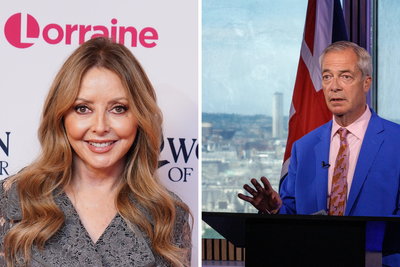 Carol Vorderman calls Nigel Farage ‘snake oil salesman’ over resign and restand by-election plan