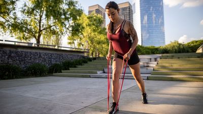 A trainer says these five resistance band exercises hit the areas that your standard leg workout usually misses