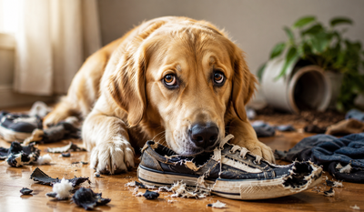 Is your dog's guilty face actually fake? Scientists reveal what those sad eyes really mean after chewing your favorite shoes
