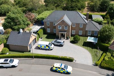 Hunt for man after wife and two daughters found dead at home