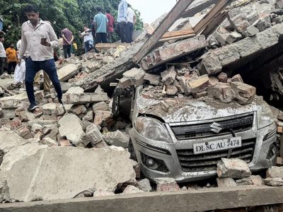 Building collapse in Delhi's Rohini traps several; rescue operation underway