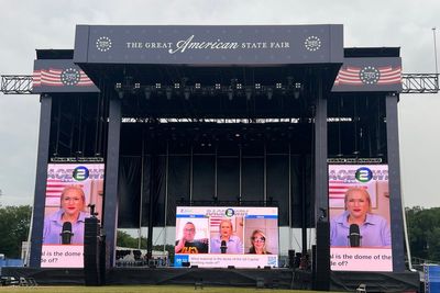 Meghan McCain’s new game show is streamed at Trump’s state fair – but nobody is watching