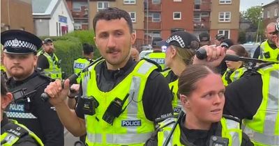 Further disorder expected in Glasgow as Tommy Robinson promotes protest