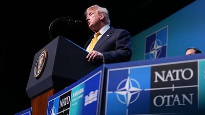 Trump tempers fury with allies and ends 'tremendously successful' NATO summit on high note