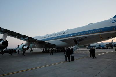 Trump switches back to flying on older Air Force One for England trip instead of new Qatari jet