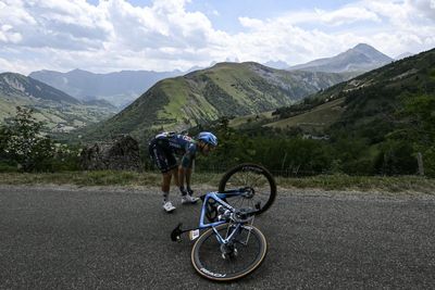 Which riders have abandoned the Tour de France 2026? Ilan Van Wilder from Soudal Quick-Step is out of the race after a crash on stage 20