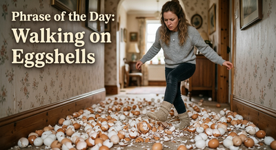 Phrase of the Day: ‘Walking on Eggshells’-What does the popular English phrase mean? The everyday expression that perfectly captures stress