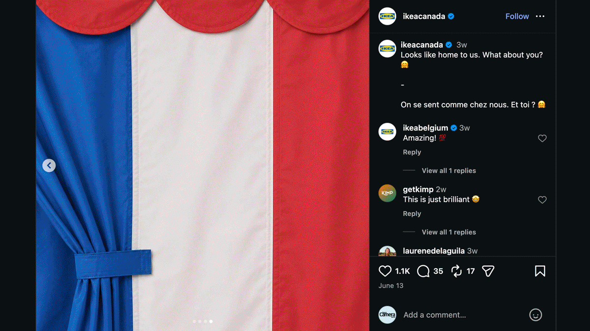 Ikea photographs household items to create ingenious representation of World Cup nations’ flags