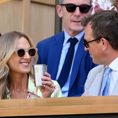 Harriet Sperling Turns to Her Wedding Dress Designer and Princess Kate-Approved Shades for a Lime Green Wimbledon Moment