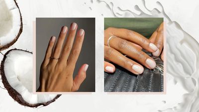 Coconut cream nails are the latest milky look to rival classic brights this summer