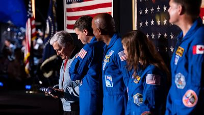 Trump gifts Artemis astronauts an American flag from the US Capitol to plant on the moon