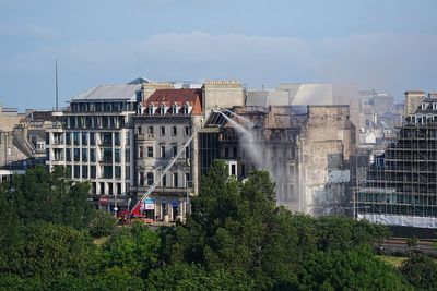 Historic building in Edinburgh city centre gutted by fire