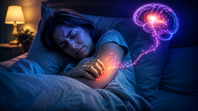 Psychology says people whose bodies start itching just as they try to sleep aren't imagining it, the brain may be amplifying normal sensations