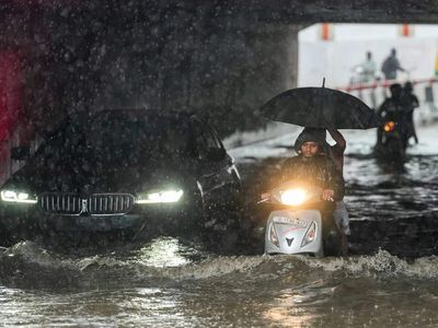 Heavy rain inundates Delhi, disrupts traffic; AQI cleanest since 2023