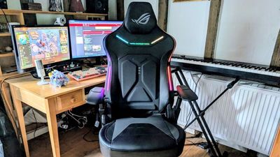 This gaming chair has RGB lighting and while it didn't make me better at WoW, it did cure my back pain