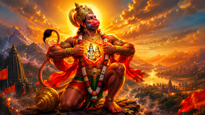 What did Hanuman Ji whisper in Lord Rama's ear?