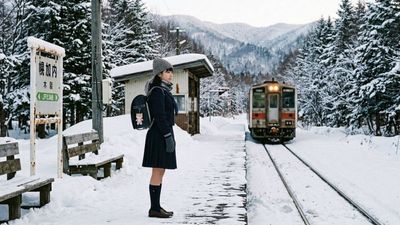 Japan kept a remote railway station open for years so one schoolgirl could get to class
