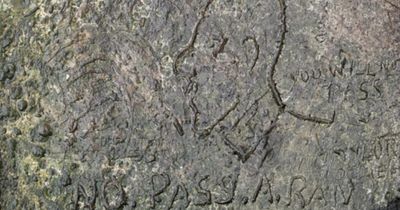 Famous anti-fascist slogan discovered among secret WW2 graffiti on anti-tank defences