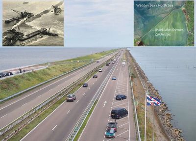 The Netherlands built a 32-kilometre dam to push back the sea and create more farmland, accidentally creating an entirely new province where ships once sailed
