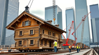 Switzerland moves entire historic buildings instead of tearing them down. Here's how engineers make it possible
