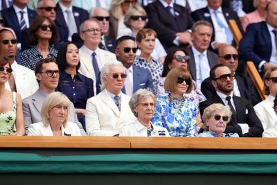Anna Wintour, Baz Luhrmann and Tom Ford among stars at Wimbledon day 12