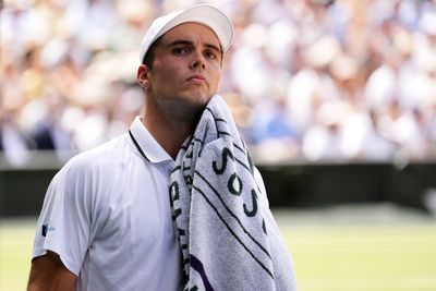 Why Arthur Fery was involved in heated exchange with Wimbledon umpire during semi-final match