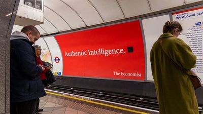 The Economist shades AI in sharp new billboard ads
