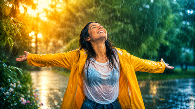 Psychology says people who love getting wet in the rain aren't necessarily impulsive, they may find happiness in simpler things