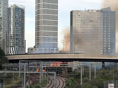 Stratford station remains partially closed as fire near tracks causes travel chaos