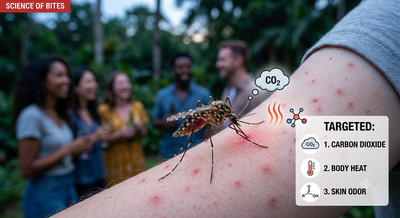 Do mosquitoes always bite you but leave everyone else alone? Scientists say these hidden body signals could be the reason why your are targeted