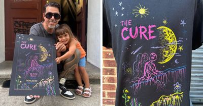 A Tattoo Artist Turned His Three-Year-Old Daughter’s Chalk Drawings Into A Poster For The Cure’s Berlin Concerts