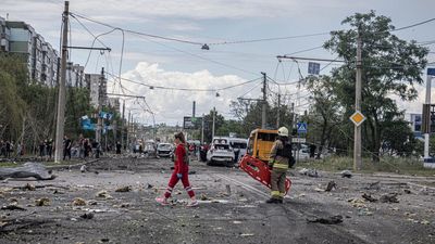 Overnight Russian missile and drone strikes on Ukraine kill eight, officials say
