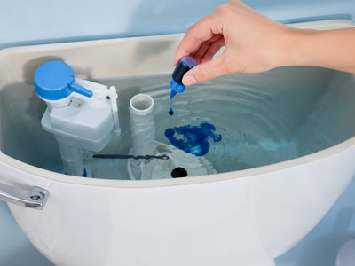 A toilet can leak silently for weeks without making a sound, but EPA guidance says a few drops of food coloring in the tank can reveal whether water is slipping into the bowl when nobody has flushed