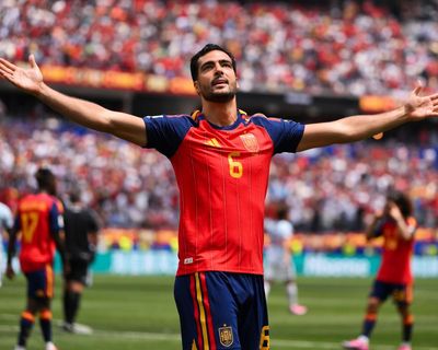 Spain’s Mikel Merino enjoys happy knack of scoring late winners