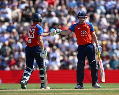 Jos Buttler and Harry Brook in record T20 partnership as England thrash India
