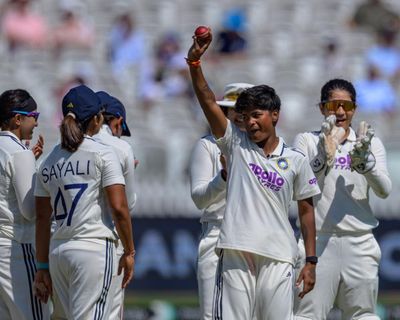 Kranti Gaud makes history as India turn up heat on England in women’s Test