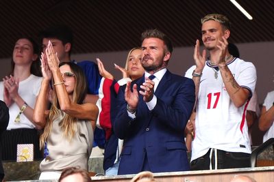 Who are the famous faces watching England v Norway? Sir David Beckham spotted with family at World Cup quarter-final