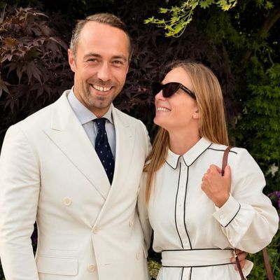 Alizée Thevenet Serves French Girl Style at Wimbledon in a Sézane Dress, Ballet Flats, and a Longchamp Bag