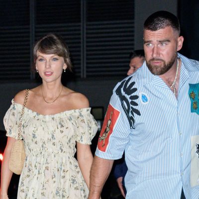 Taylor Swift's Post-Wedding Style Era Starts With a Strapless Markarian Ball Gown Constructed From Floral Brocade