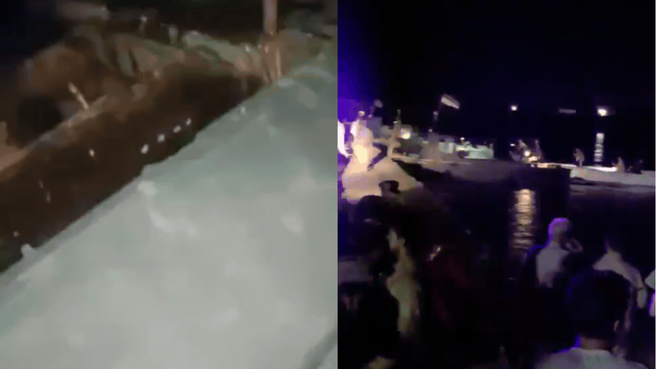 Watch: Ferry sinks after hitting bridge in Syria, at least two children killed
