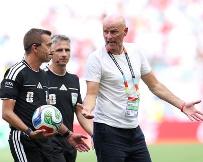 Norway’s Ståle Solbakken claims ball struck cable before England equaliser
