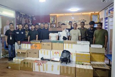 Young couple arrested selling smuggled cigarettes in Phuket