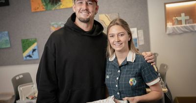 How Medowie students are painting Indigenous culture onto NRL football boots
