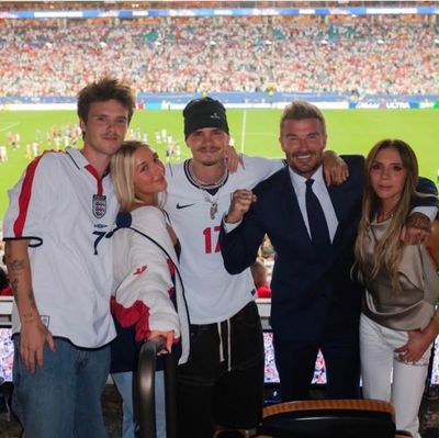 Beckhams reunite for England World Cup clash as Brooklyn remains in New York amid family feud